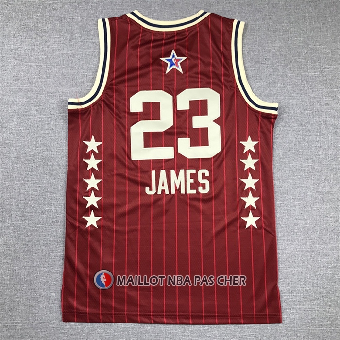 Maillot Enfant All Star 2024 Los Angeles Lakers LeBron James NO 23 Rouge